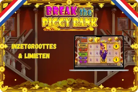 Inzetgroottes in Break the Piggy Bank slot