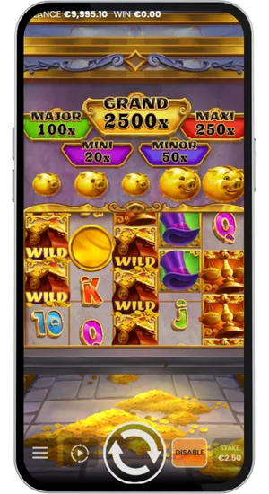 Active gameplay with spinning reels and bonus features in Break the Piggy Bank